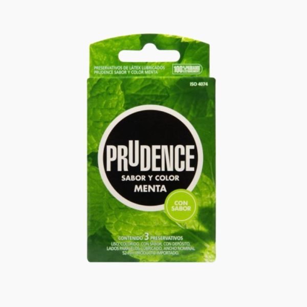 Condón Prudence Color y Sabor Menta